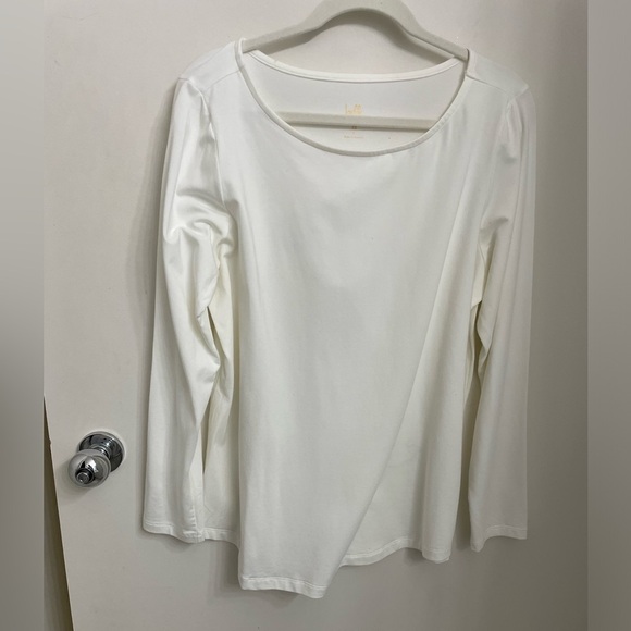 Belle by Kim Gravel Tops - Bateau neck knit shirt